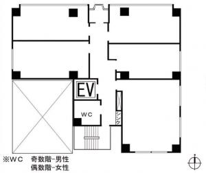 新町新興産ビル基準階図面