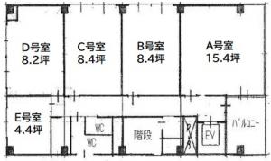 サイカビル基準階図面