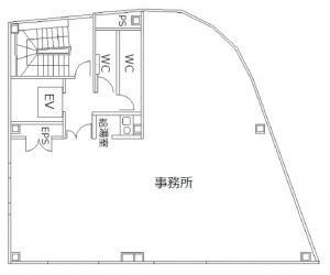 梅田二丁目阪神ビル（梅田２丁目阪神ビル）基準階間取り図