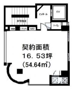 貴田ビル基準階間取り図