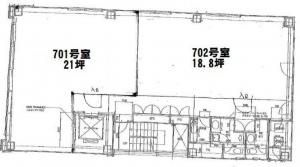日成建設ビル７階間取り図