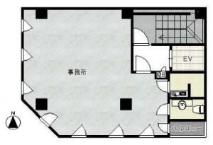 ナカモリ第２ビル基準階間取り図