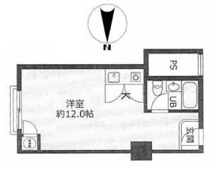 フルーレ新大阪ビル４号室間取り図