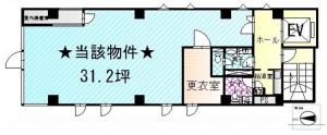 ツムラ大手通ビル基準階間取り図