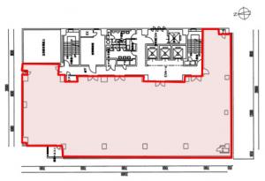サムティ上本町ビル基準階間取り図