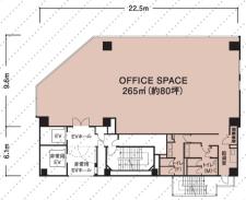 BIZCORE赤坂見附基準階図面