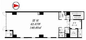 Ｍａｒｋｓ長堀ＢＬＤ基準階間取り図