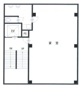 ナンリビル基準階間取り図