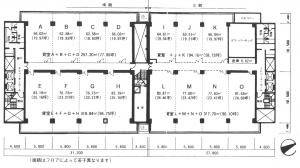 三共堺東ビル基準階間取り図