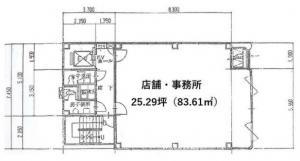 上六原田ビル基準階図面