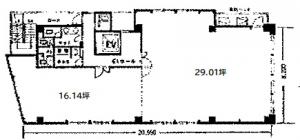京榮烏丸ビル基準階図面
