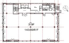六本木Ｄスクエア基準階間取り図