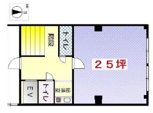 釣鐘ビル２階間取り図