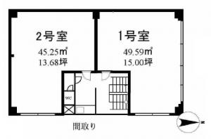 鯛ビル（タイビル）基準階間取り図
