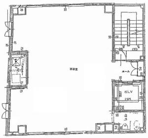 高麗橋田中ビル基準階間取り図