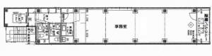 イディアクロス天満橋ビル基準階間取り図
