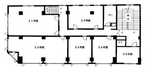 芦池ビル３階間取り図