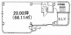 フルーツタワービル基準階図面