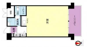 堂島アーバンライフ８階間取り図