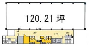 ピカソ北浜ビル基準階間取り図