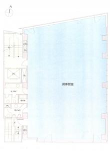 桜橋西ビル基準階間取り図