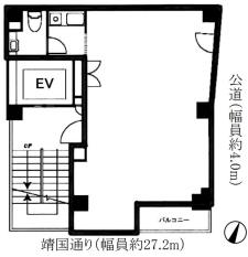 神戸田中ビル基準階図面