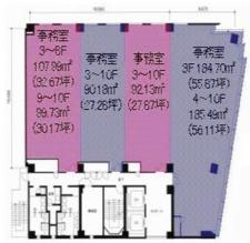 肥後橋ルーセントビル基準階図面
