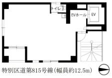 浜松町ウエストビル基準階図面