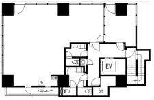 KURAMACHI BLDG．基準階図面