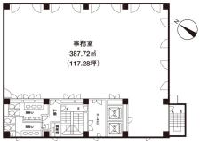 ウィン第２五反田ビル基準階間取り図