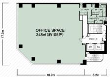 BIZCORE渋谷基準階図面