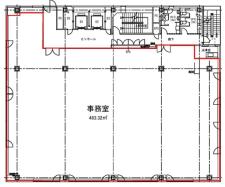 深川三和ビル基準階間取り図