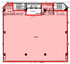 南麻布渋谷ビル基準階間取り図