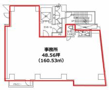 アセンド目黒駅前基準階図面