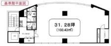 ピカソ備後町ビル基準階図面