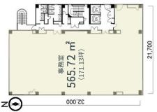 日建設計後楽園ビル基準階図面
