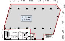 大河内ビル基準階間取り図