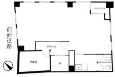 浜町アクセスⅡビル基準階図面