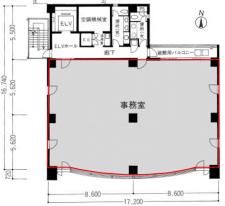 三田ネクサスビル基準階間取り図