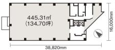 赤坂ＳＨＡＳＴＡ・ＥＡＳＴ基準階間取り図