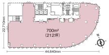 日本生命大津ビル基準階図面