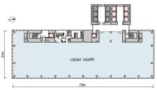 虎ノ門タワーズオフィス基準階図面
