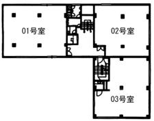 六本木福吉町ビル基準階図面