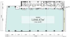 表参道グランビル基準階間取り図