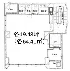 （仮称）南青山２丁目計画基準階図面