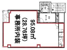 フジタ新宿ウエストビル基準階図面