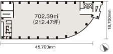 ＮＢＦ赤坂山王スクエア基準階図面