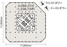 ゲートシティ大崎基準階図面