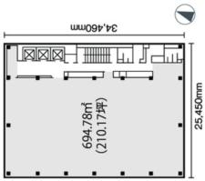 日本橋本町YSビル基準階図面