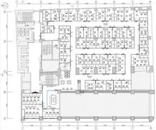 オープンオフィス御堂筋(創建御堂筋ビル)基準階図面
